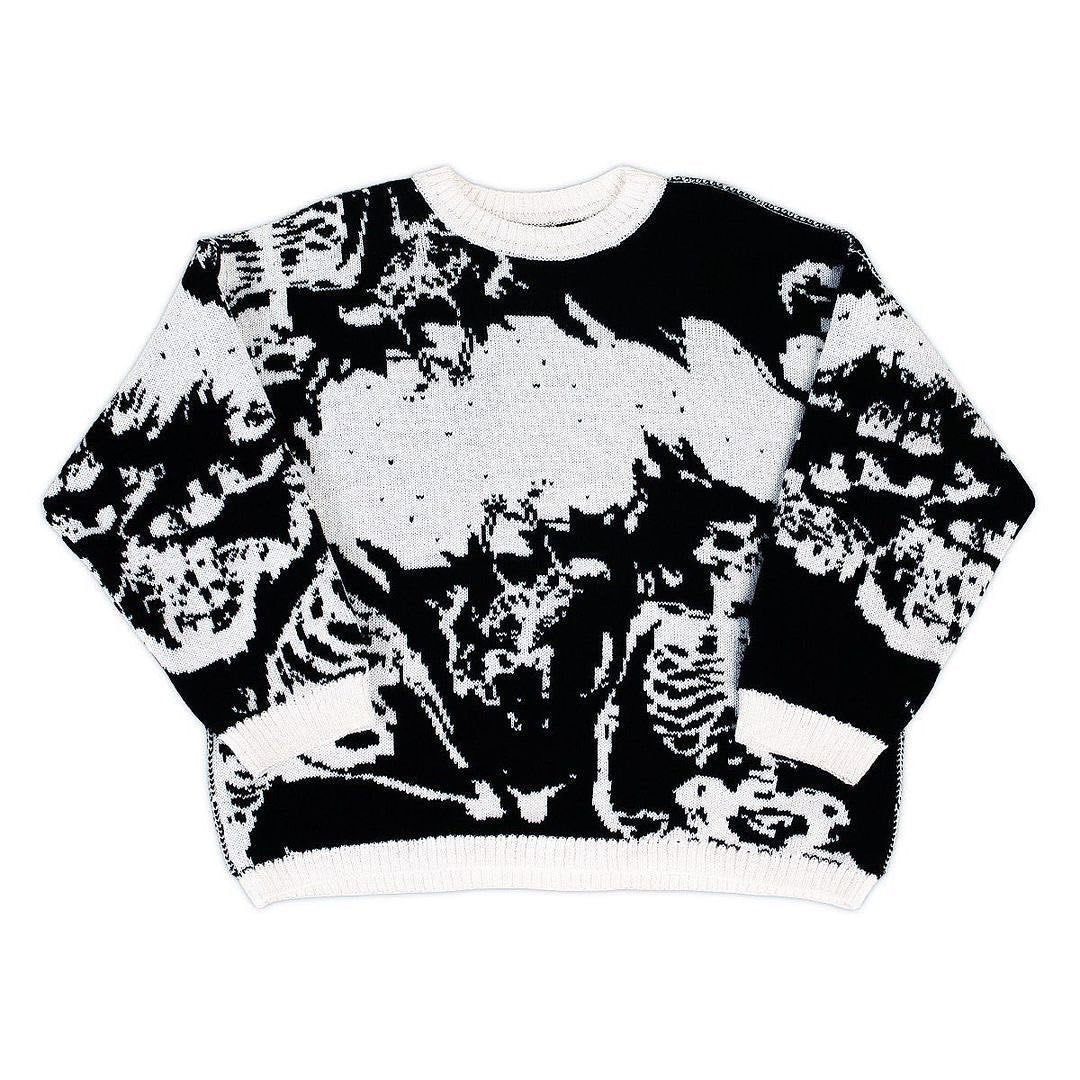 “SKELETTS“ KNITTED SWEATER