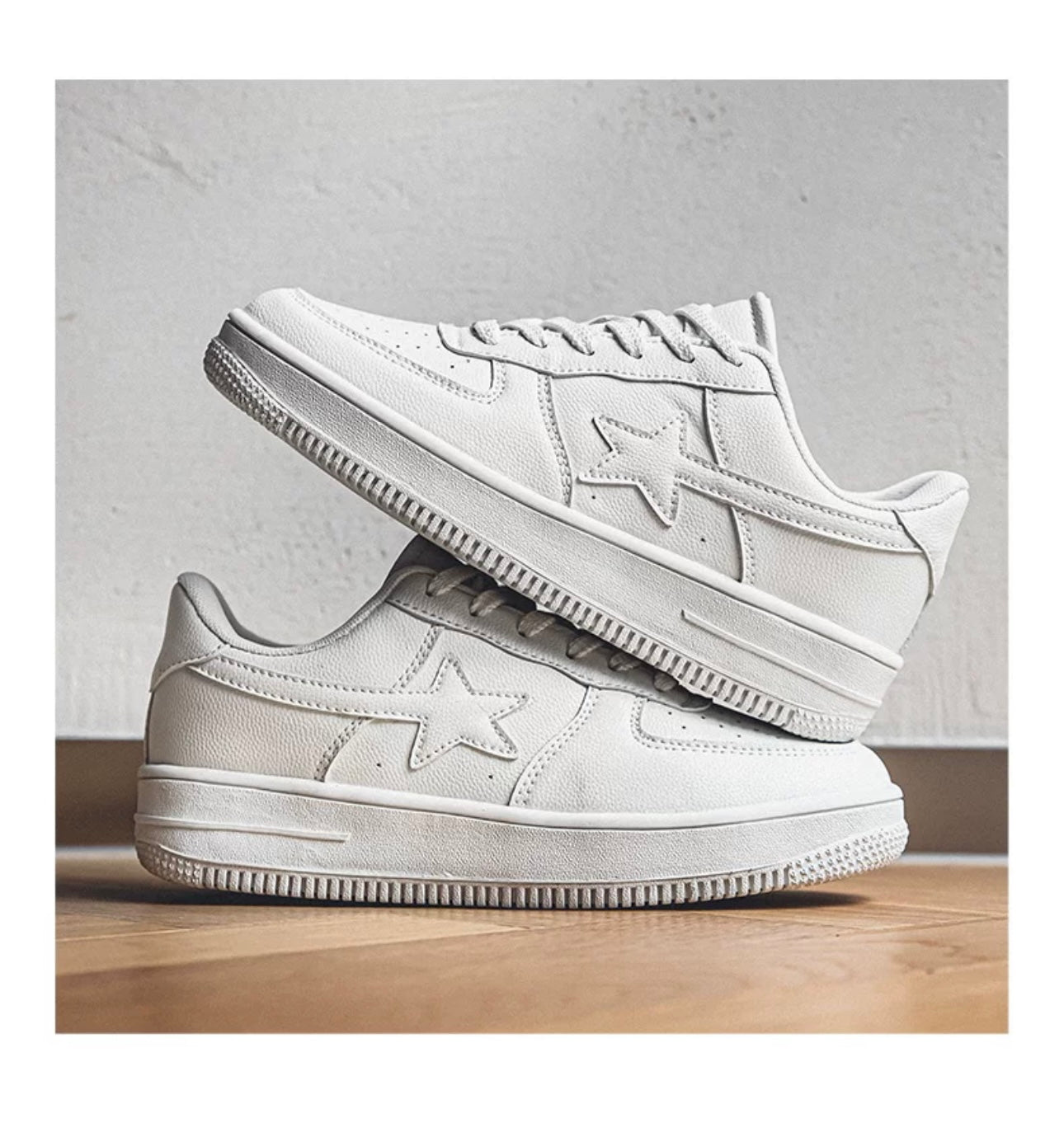 ‘‘Y2000 STARS“ TRIPLE WHITE SNEAKER