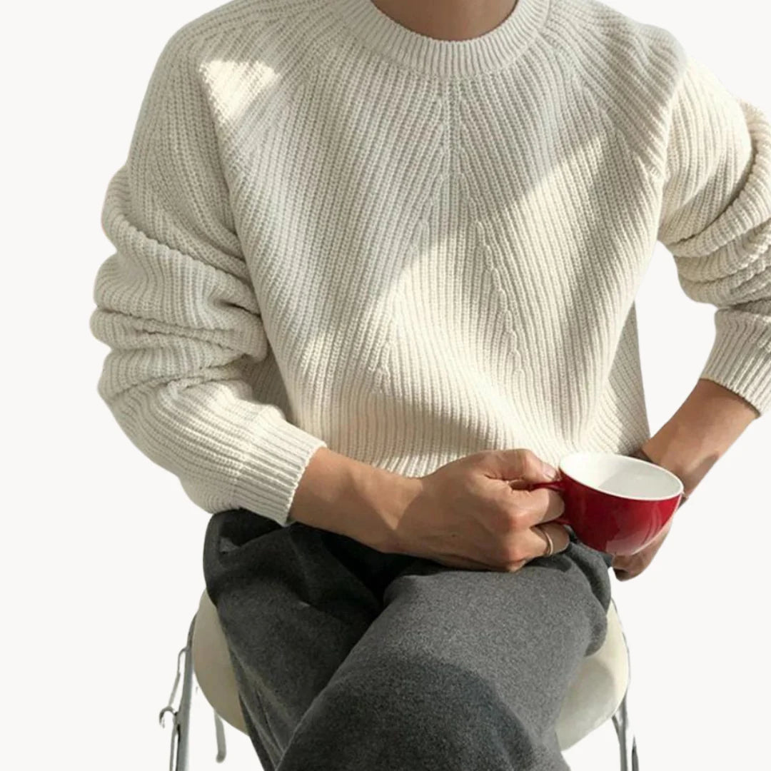 SANTO ‚,RIBBED“ SWEATER